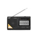 Radio portátil LTC2026 Wilga negra Batería, red y alimentada por batería.