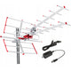 Antena de TV direcional DVB-T MUX 8 + adaptador USB 5V