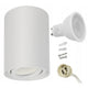 Maclean Plafond Redondo Blanco MCE422 + Bombilla LED GU10 5W 4000K