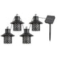 Luminárias Solares Rabalux, 4 Luzes, Exterior, IP44, Pretas, Ximpu
