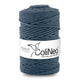 ColiNea Cordón de algodón con núcleo de algodón, Trenzado, 5mm, 100m, Color denim claro