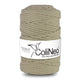 ColiNea Cordón de algodón con núcleo de algodón, Trenzado, 5 mm, 100 m, Color beige claro