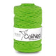 Cordão de algodão ColiNea com núcleo de algodão, entrançado, 5 mm, 100 m, verde claro