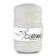 Cordão de algodão ColiNea com núcleo de algodão, entrançado, 5 mm, 200 m, branco