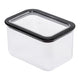 Branq Kitchen Recipiente para Alimentos, 1 L, Transparente com Fecho Preto, Neroli