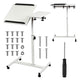 Maclean MC-121 W Soporte móvil para escritorio/portátil, regulable en altura 59-89cm, max. 30kg, blanco
