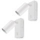 Aplique / lámpara de pared Maclean, spot, redondo, GU10, con interruptor 55x90mm, blanco, MCE369 W 2pcs+ Bombilla LED GU10 7W Maclean Energy MCE437 WW blanco cálido 3000K, 220-240V~, 50/60Hz, 2pcs