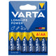 VARTA Longlife Power, 6 pilas alcalinas AA, LR06, 1,5 V