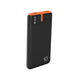 Tracer Powerbank, 10000 mAh, preto e laranja, USB C, 2A, Energo