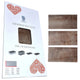 Azulejos autocolantes para pavimento e parede Fliesana, conjunto de 3, impermeáveis, design em pedra natural, cor ferrugem