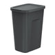 Balde do lixo Keden, capacidade 35 litros, preto, COMPACT Q PLUS