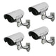 Cámara simulada con LED intermitente IR1100 S IR exterior, Color plateado, 4 unidades