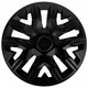 NRM The Best Tapacubos universales de 15'' negro mate 4 piezas