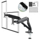Soporte para 2 monitores Maclean, resorte de gas, 17"-32", 2-10kg, negro, MC-134