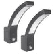 Luz LED com sensor de movimento Maclean, sensor de movimento PIR, cinzento, 10 W, IP54, 750 lm, branco neutro (4000 K) MCE244 GR, pacote de 2