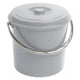 Balde Curver, com tampa, pega confortável, 12L, cinzento, 241750