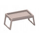 Práctica mesa plegable, portátil, para cama de jardín, bandeja de desayuno, color capuchino, 56120722