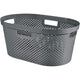 Curver Infinity Reciclado mangle / cesta de lavandería, 40L de capacidad, gris oscuro, 100% reciclado, 245675