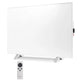 Calefactor por infrarrojos Cronos, 500W, blanco, antialérgico, ultrafino, superficie mate, calienta hasta 14m2, Synthelith PRO CRP-500TWP Blanco