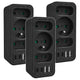 Toma de corriente x3 + 4xUSB Maclean, divisor de 3 tomas, 2xUSB A, 2xUSB C PD 20W, 1x16A + 2x6A, MCE248 F/B, 3 piezas