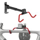Soporte/colgador de pared para bicicletas Maclean, horizontal, acero, carga máxima de 30 kg, ángulo ajustable, MC-172