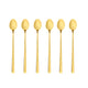 Juego de cucharillas de postre Ambition, 6 unidades, color dorado, Como