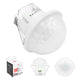 Sensor de presencia PIR Maclean, empotrable, alcance de 10 x 40 m, 1000 W/2000 W, 220-240 V CA, 50/60 Hz, IP54, MCE822
