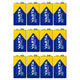 12 pilas R9V R-9 6LR61 9V R-9 alcalinas Varta Industrial Pro
