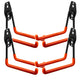 Soporte / colgador de pared para garaje Maclean, para neumáticos, herramientas de jardinería, escaleras, mangueras, bicicletas, carga máxima de 50 kg, MC-443, 4 unidades