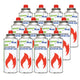 12 cartuchos de gas de 227 g GreenBlue. Certificado: Pi 0875, conforme a la norma EN 417, butano, rango de temperatura de funcionamiento: de -10 °C a +40 °C, GB227