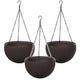Maceta colgante Keter Sphere Planter, color marrón, 3 unidades