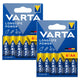 12 pilas R-06 R06 AA LR06 de 1,5 V VARTA Longlife Power alcalinas