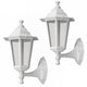 Aplique Rabalux, para exterior, IP43, E27, máx. 60 W, blanco, Velence, 2 unidades
