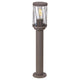 Lámpara de jardín de pie Rabalux Budapest, IP44, color marrón, casquillo E27, máx. 40 W, 8889