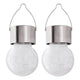 Lámpara solar Rabalux Yola, 1 lm, IP44, color cromo satinado, LED de 0,06 W, 7850, 2 unidades