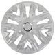 Tapa de rueda universal de 15'' NRM Perfecto, lacada en plata, 1 unidad