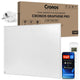 Panel calefactor por infrarrojos Cronos Graphene, potencia de 300 W, color blanco, calienta estancias de hasta 8 m², mando a distancia, PRO CGP-300TWP