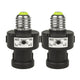 Portabombilla E27 Maclean, 100 W, con sensor crepuscular y temporizador, MCE21B, 2 unidades
