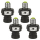 Portabombilla E27 Maclean, 100 W, con sensor crepuscular y temporizador, MCE21B, 4 unidades