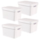 Recipiente con tapa Curver Infinity de 17 litros, blanco, 4 unidades