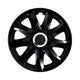 Calotas universais NRM DRIFT 15" lacadas pretas snap-on 4 peças
