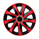 Calotas universais 14" NRM DRIFT Extra vermelho/preto 4 peças