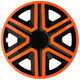 Calotas universais 14" NRM ACTION Doublecolor laranja/preto 4 peças