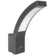 Candeeiro de fachada LED MCE343 GR 800lm 10W IP54 Maclean Energy cinza, branco natural (4000K)
