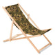Tumbona de madera de haya verde camuflaje GreenBlue GB183