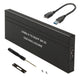 Gabinete de disco rígido USB 3.0 para discos rígidos M.2 SDD NGFF de até 5 Gbps Gabinete SSD externo 2230/2242/2260 / 2280mm Adaptador compatível com UASP Plug & Play
