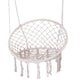 Cadeira de jardim suspensa branca Master Grill Party com rede JLH002