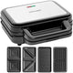 Sanduicheira XXL 4 em 1 900 W com placas intercambiáveis Concept SV3070