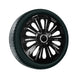 Tapa y universal 14" Fuerte color negro lacado 4 piezas