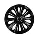 Tampões universais 16" Strong, lacados a preto, 4 peças